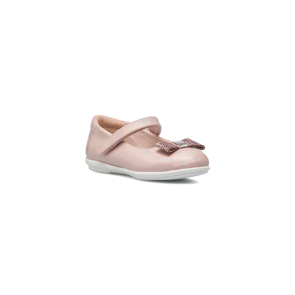 Ballerine rosa con fiocchetto glitterato Le scarpe di Alice