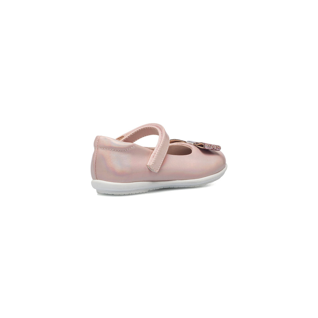 Ballerine rosa con fiocchetto glitterato Le scarpe di Alice