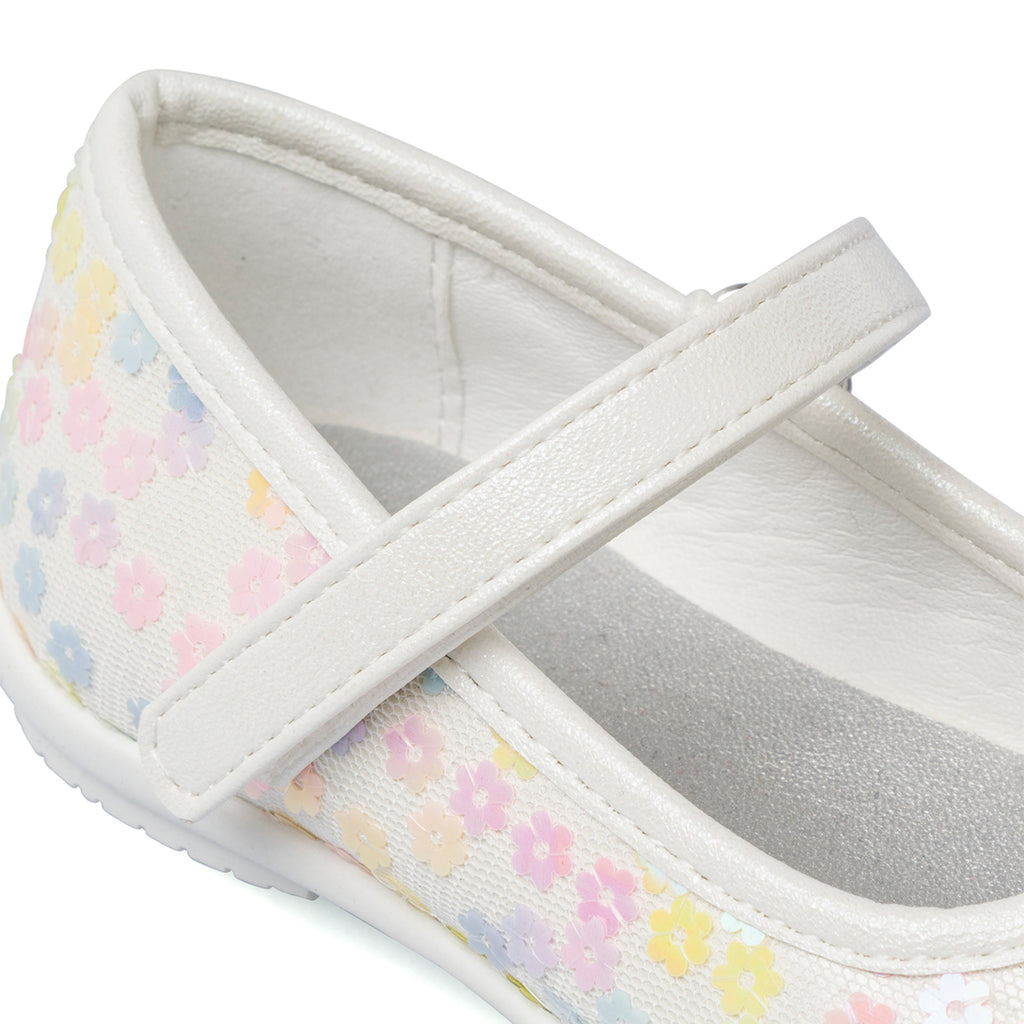 Ballerine da bambina con fiorellini arcobaleno Le scarpe di Alice