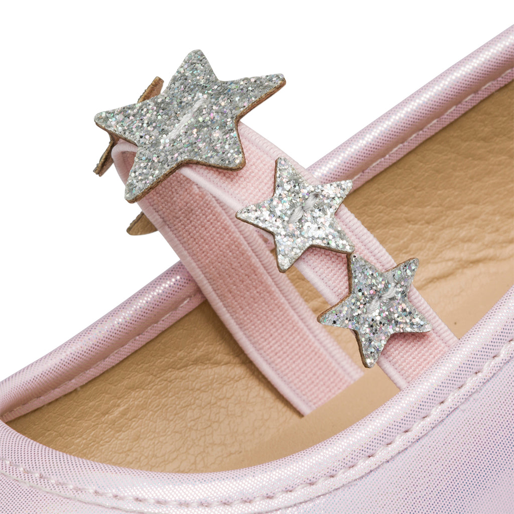 Ballerine rosa da bambina con stelline Le scarpe di Alice