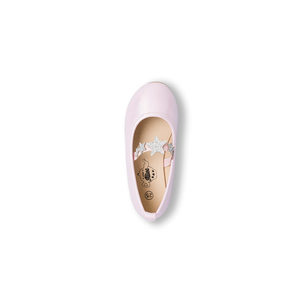 Ballerine rosa da bambina con stelline Le scarpe di Alice