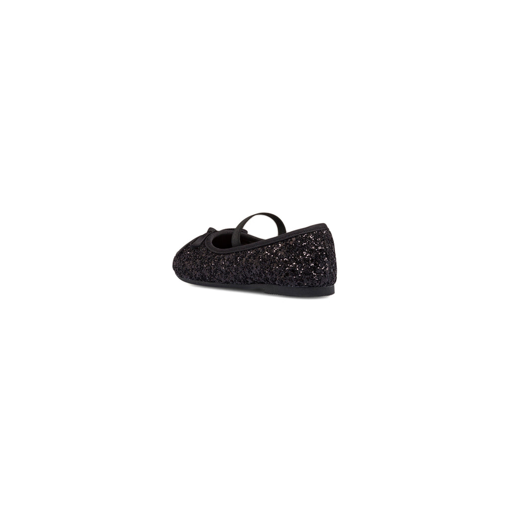 Ballerine nere da bambina con paillettes Le scarpe di Alice