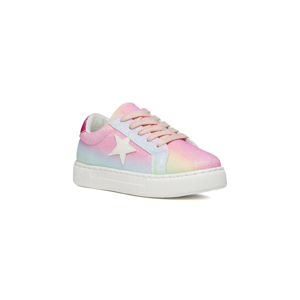Sneakers multicolore effetto glitterato con dettaglio laminato sul tallone 10 Baci
