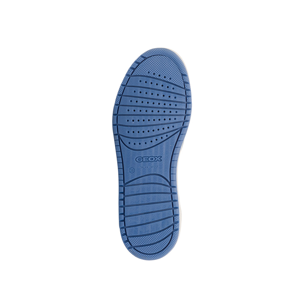 Sneakers traspiranti bianche con dettagli multicolore da ragazza Geox Washiba