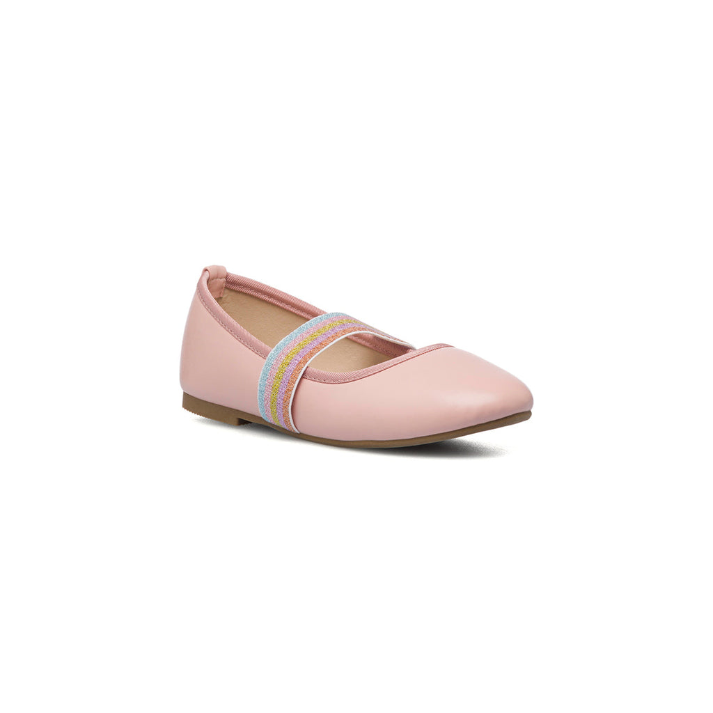 Ballerine rosa con fascia arcobaleno 10 Baci