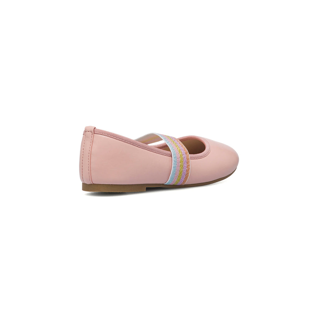 Ballerine rosa con fascia arcobaleno 10 Baci