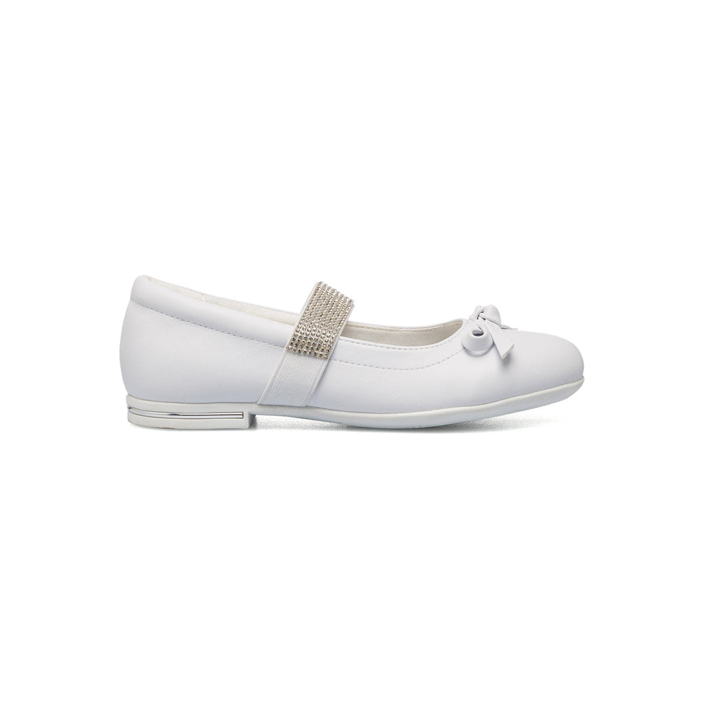 Ballerine bianche con strass 10 Baci