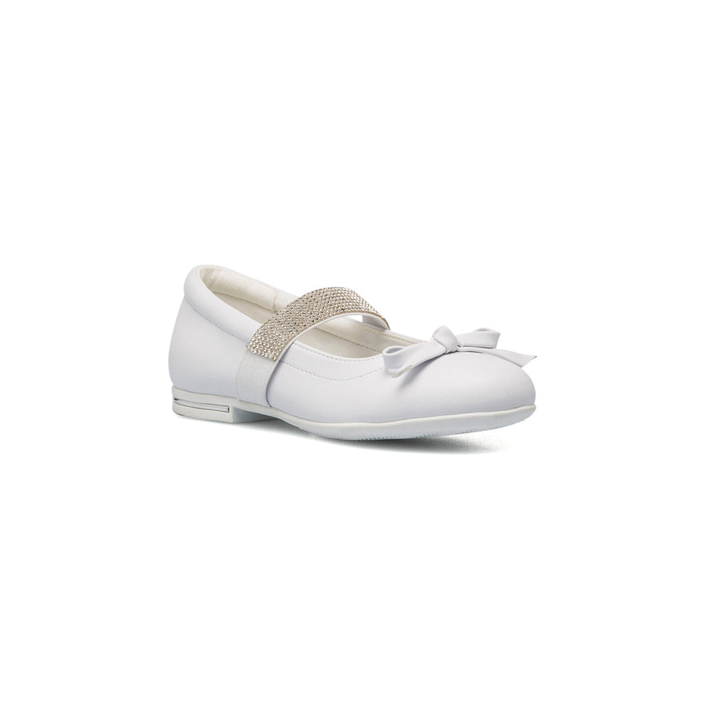 Ballerine bianche con strass 10 Baci