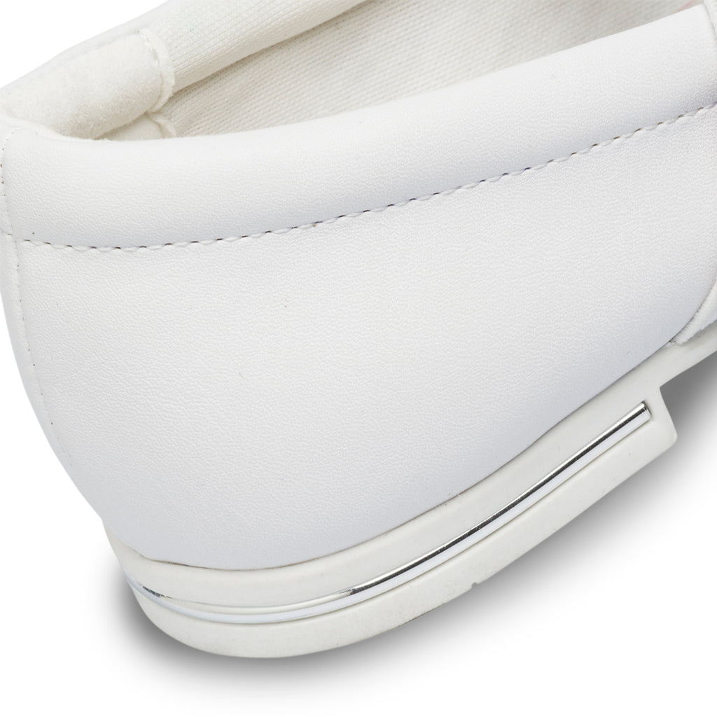 Ballerine bianche con strass 10 Baci