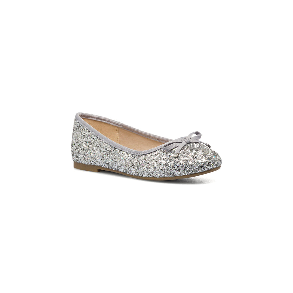 Ballerine argento effetto glitterato 10 Baci