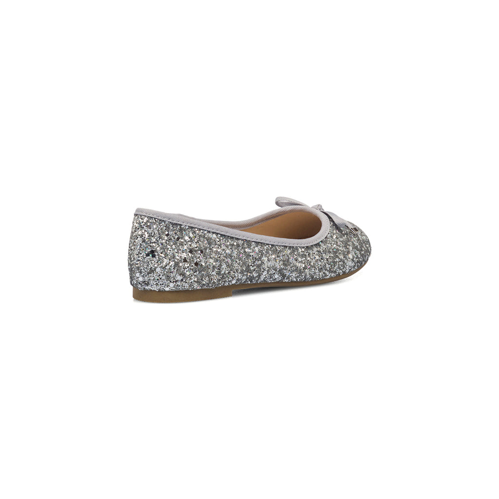 Ballerine argento effetto glitterato 10 Baci