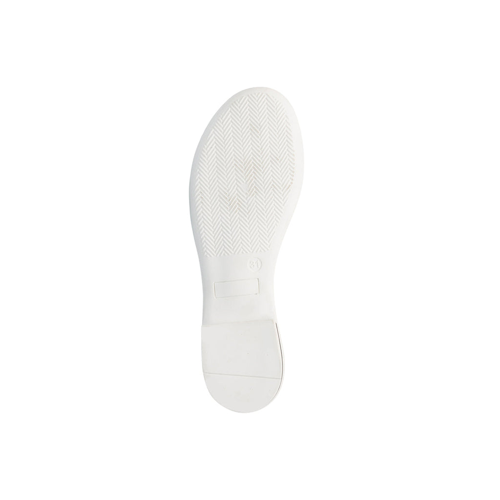 Ballerine oro da bambina con fiocchetto e strass 10 Baci