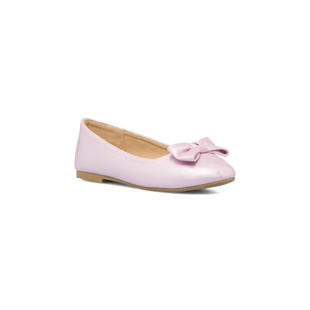 Ballerine rosa da bambina con fiocchetto Le scarpe di Alice