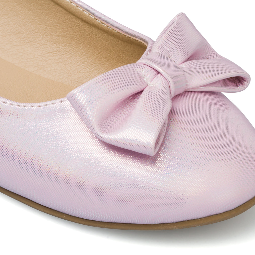Ballerine rosa da bambina con fiocchetto Le scarpe di Alice