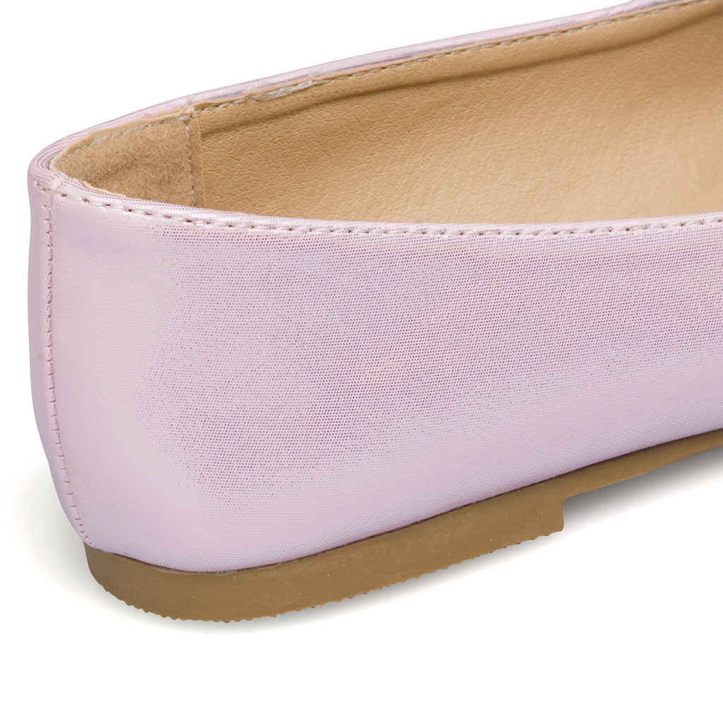 Ballerine rosa da bambina con fiocchetto Le scarpe di Alice