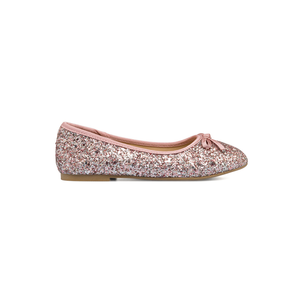 Ballerine rosa da bambina con paillettes Le scarpe di Alice