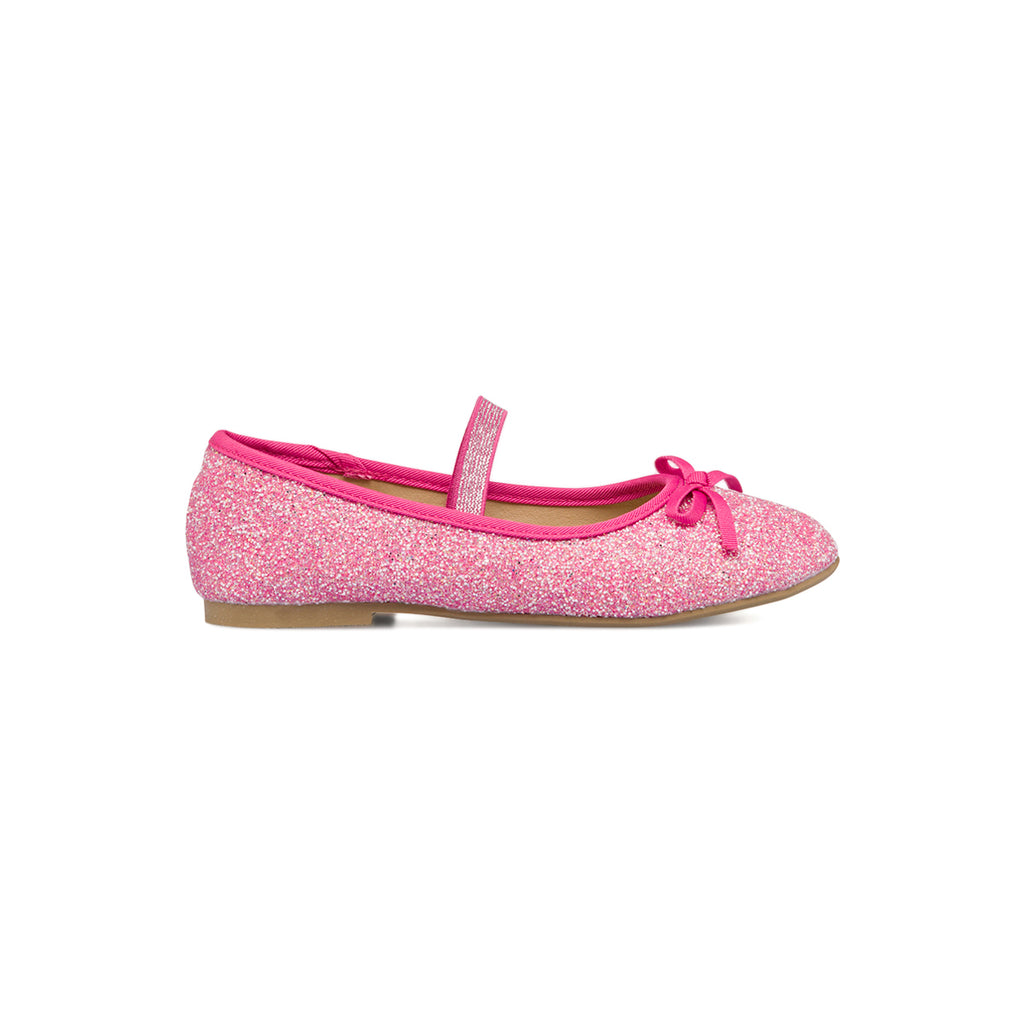 Ballerine fucsia glitterate da ragazza 10 Baci