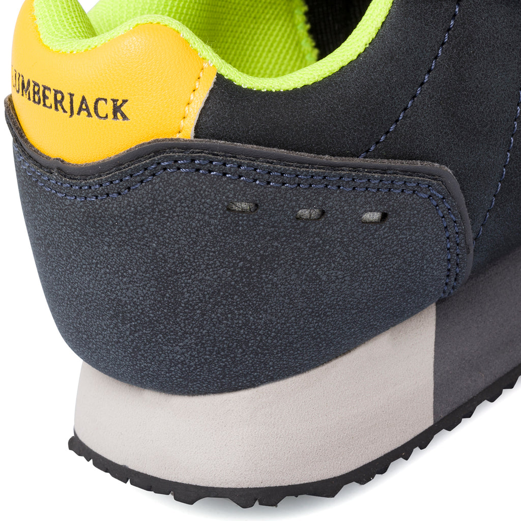 Sneakers blu da bambino con logo laterale Lumberjack Stormy