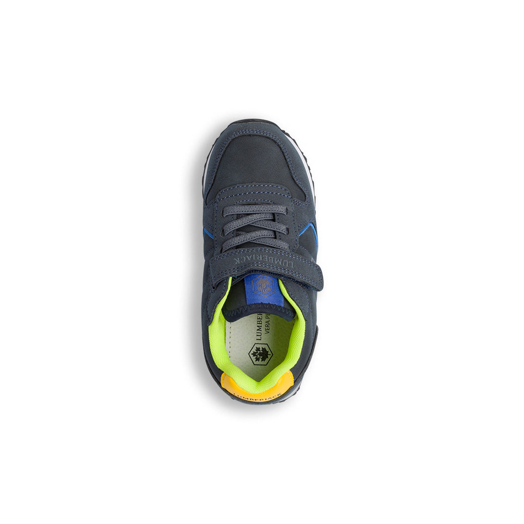 Sneakers blu da bambino con logo laterale Lumberjack Stormy
