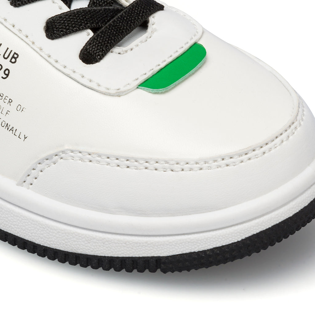 Sneakers alte bianche da bambino con logo laterale Beverly Hills Polo Club