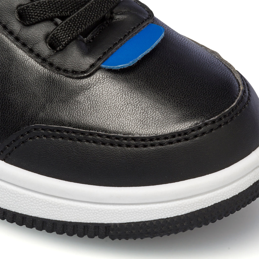 Sneakers alte nere da bambino con logo laterale Beverly Hills Polo Club