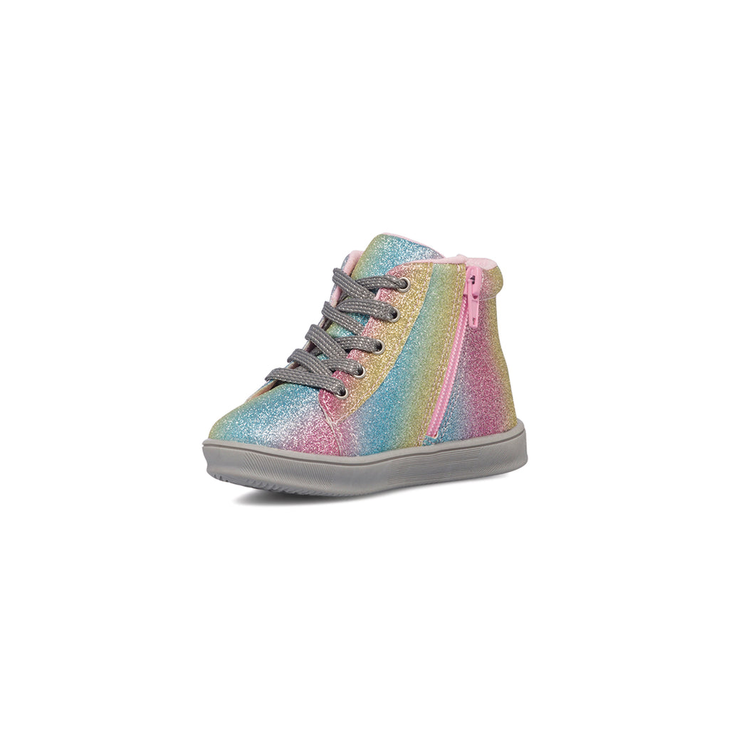 Anfibi primi passi glitterati arcobaleno con unicorno Chicco Fortuna