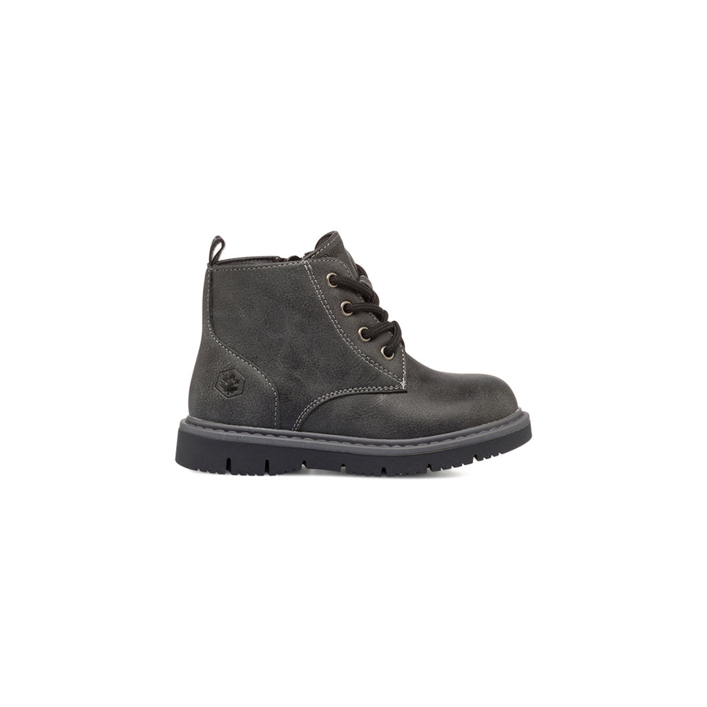 Scarponcini neri da bambina con zip laterale Lumberjack Gohan