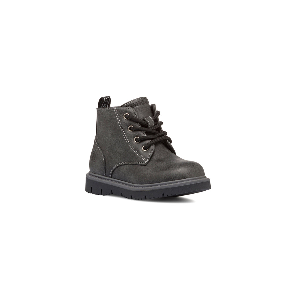Scarponcini neri da bambina con zip laterale Lumberjack Gohan