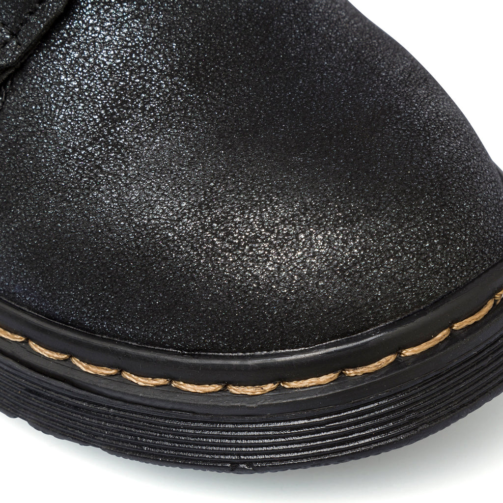 Anfibi neri da bambina con glitter e pelliccia sintetica Swish Jeans