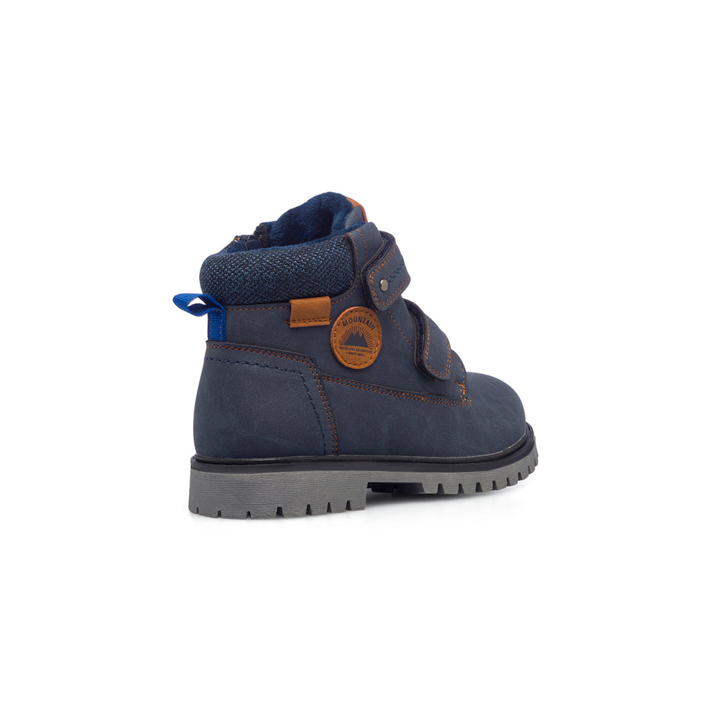 Scarponcini blu da bambino con chiusura in velcro Birilli&Monelli