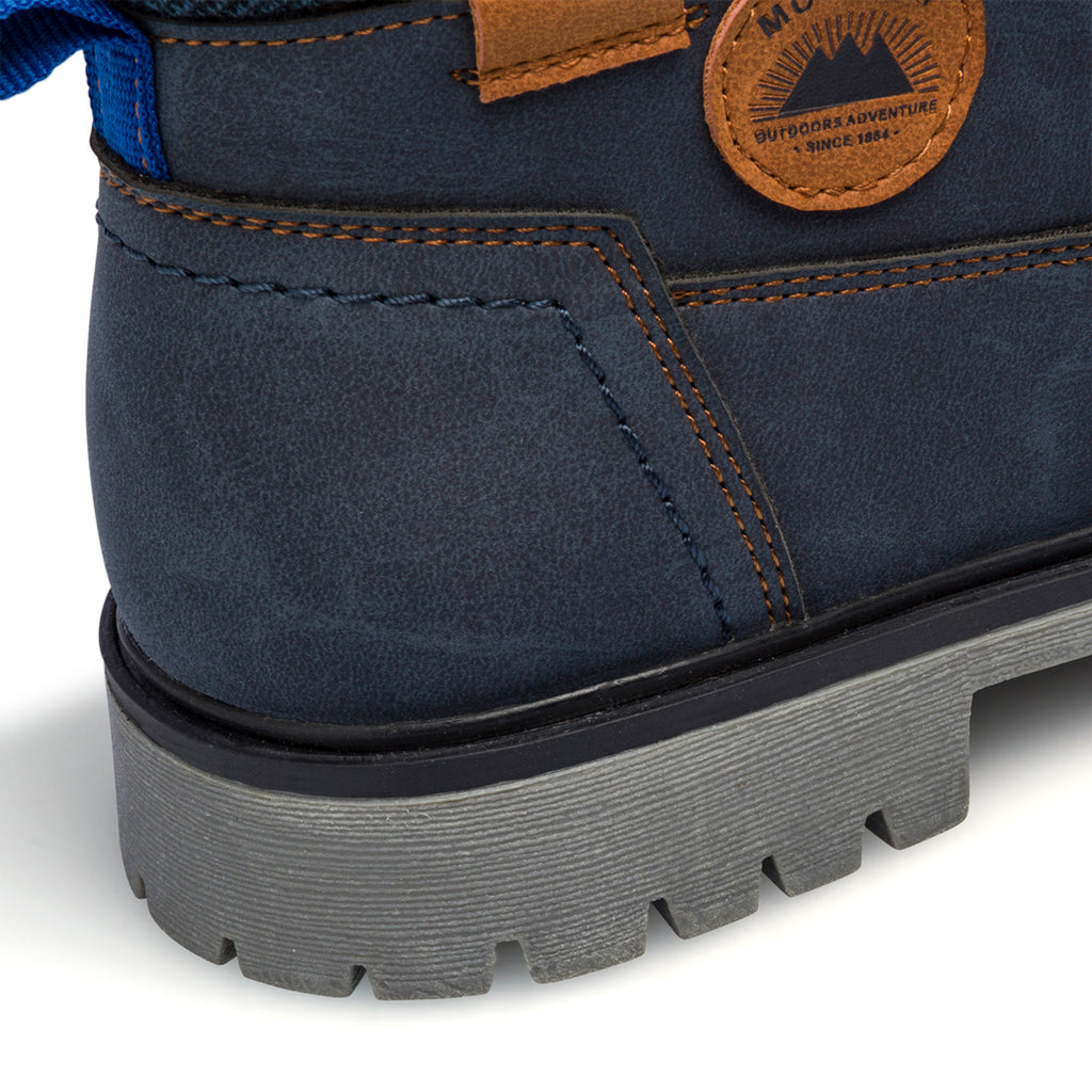 Scarponcini blu da bambino con chiusura in velcro Birilli&Monelli