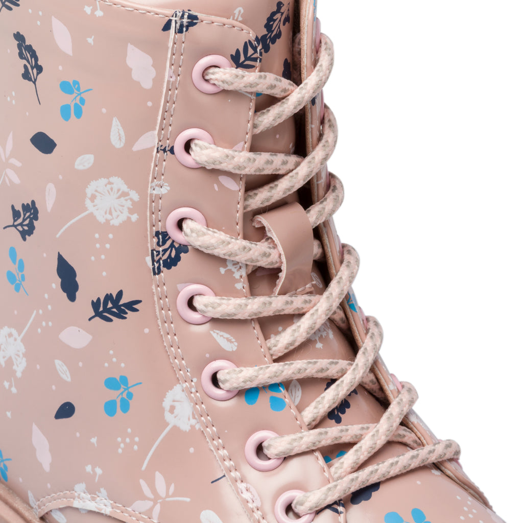Anfibi rosa con stampa fiorellini 10 Baci