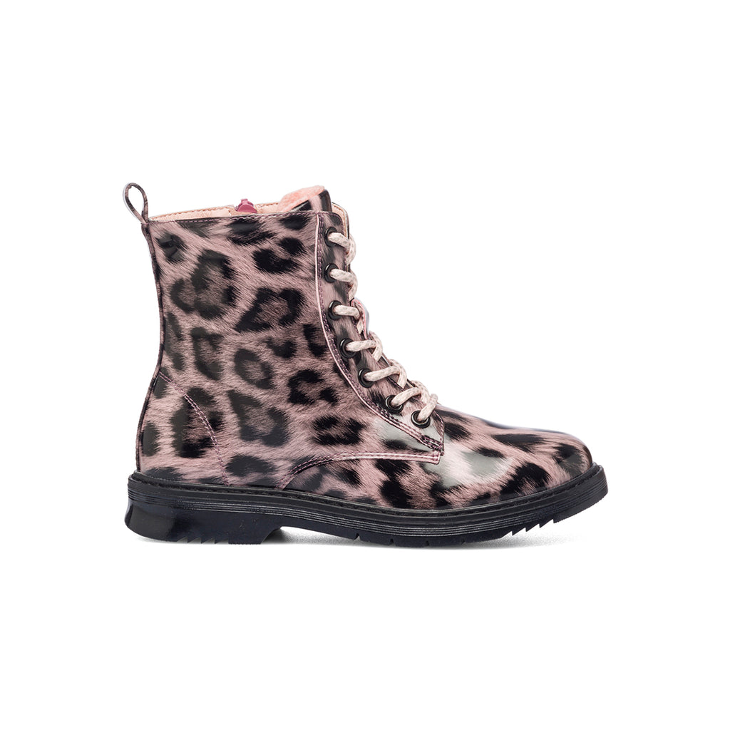 Anfibi rosa con stampa animalier 10 Baci