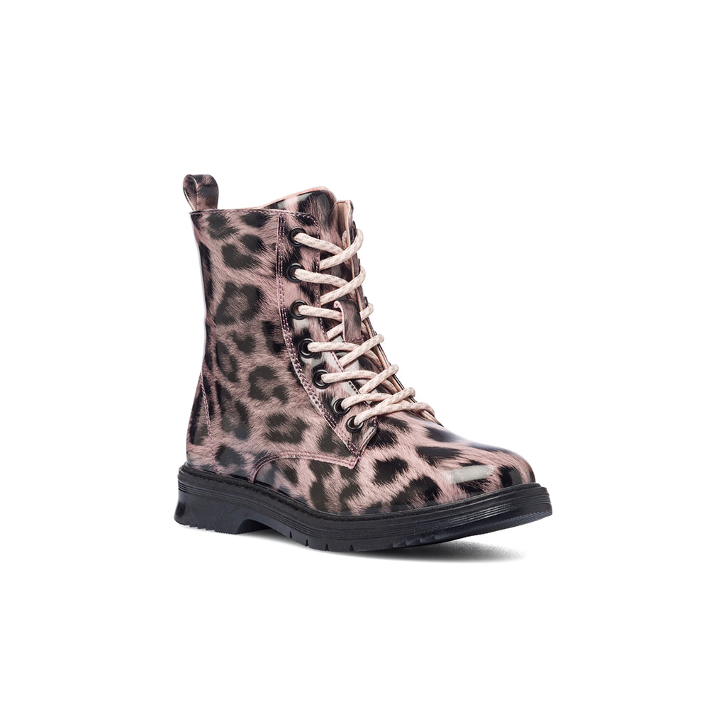Anfibi rosa con stampa animalier 10 Baci