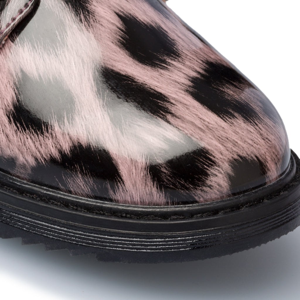 Anfibi rosa con stampa animalier 10 Baci