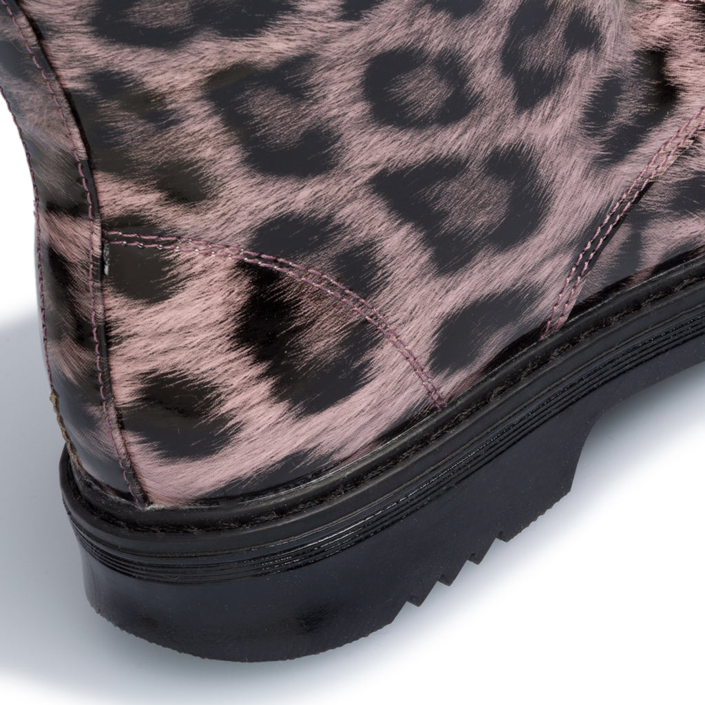 Anfibi rosa con stampa animalier 10 Baci