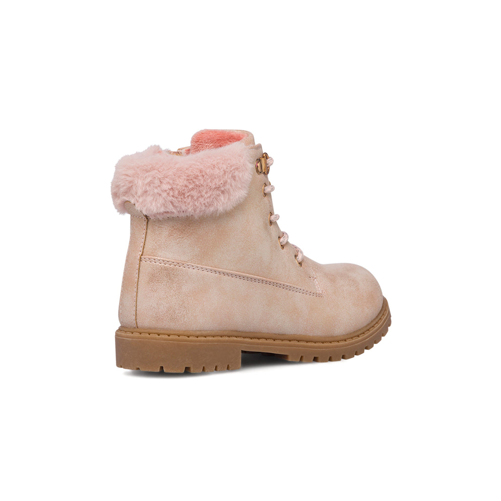 Anfibi rosa effetto metallizzato da bambina 10 Baci