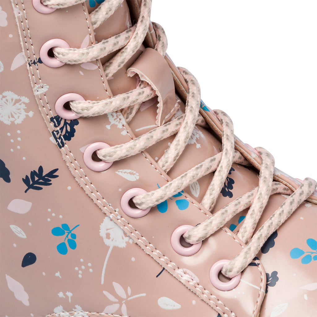 Anfibi rosa da bambina con stampa floreale 10 Baci