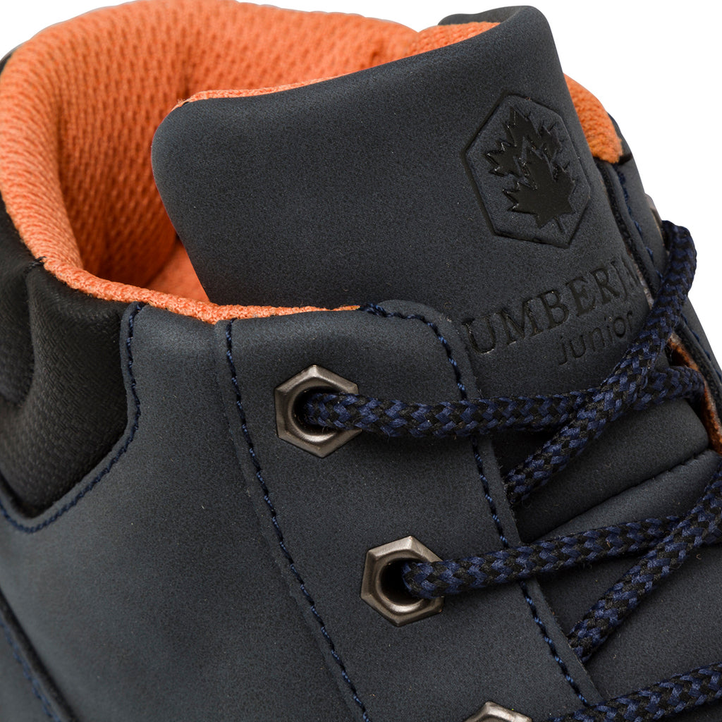 Scarponcini blu da bambino con zip laterale Lumberjack King