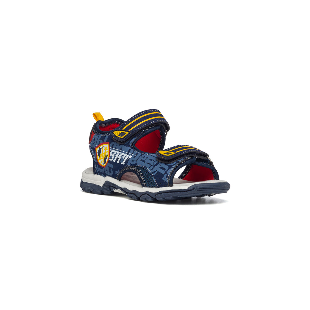 Sandali blu navy con stampa sulla superficie Space Boy