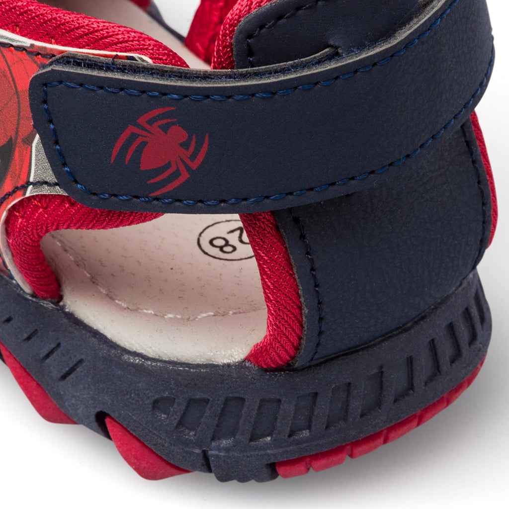 Ciabatte blu da bambino con stampa Spiderman