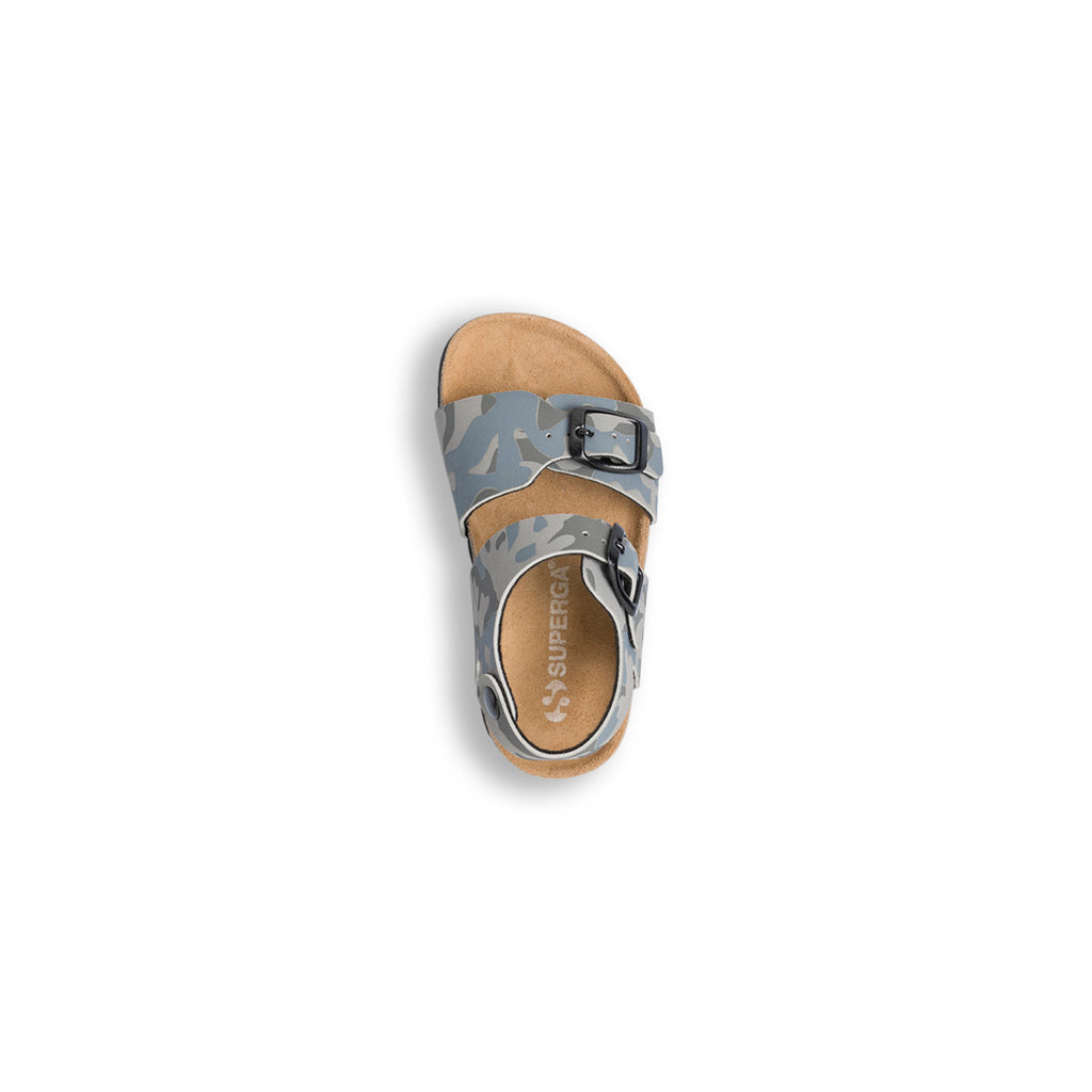 Sandali camouflage a doppia fascia da bambino Superga