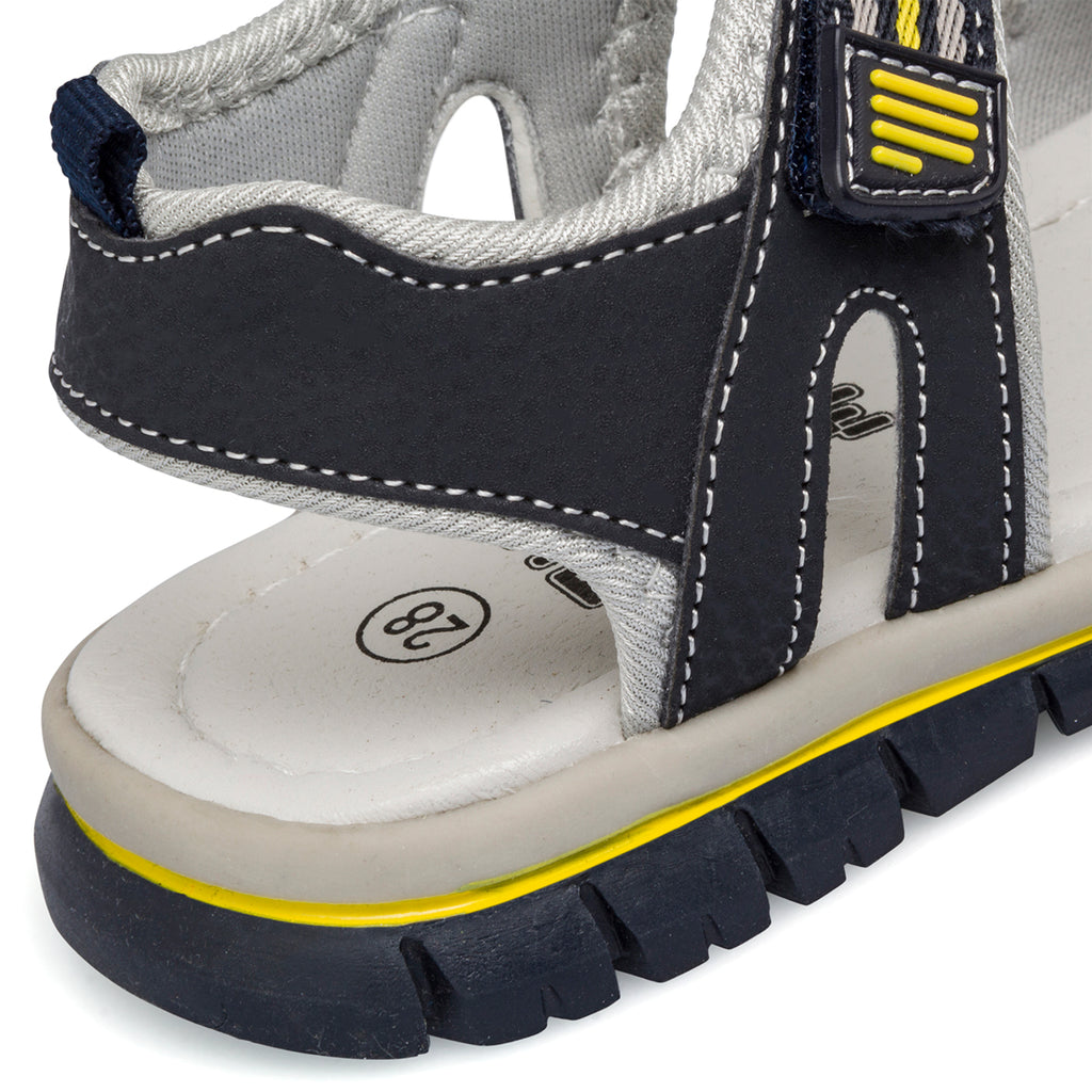Sandali blu e gialli da bambino Space Boy