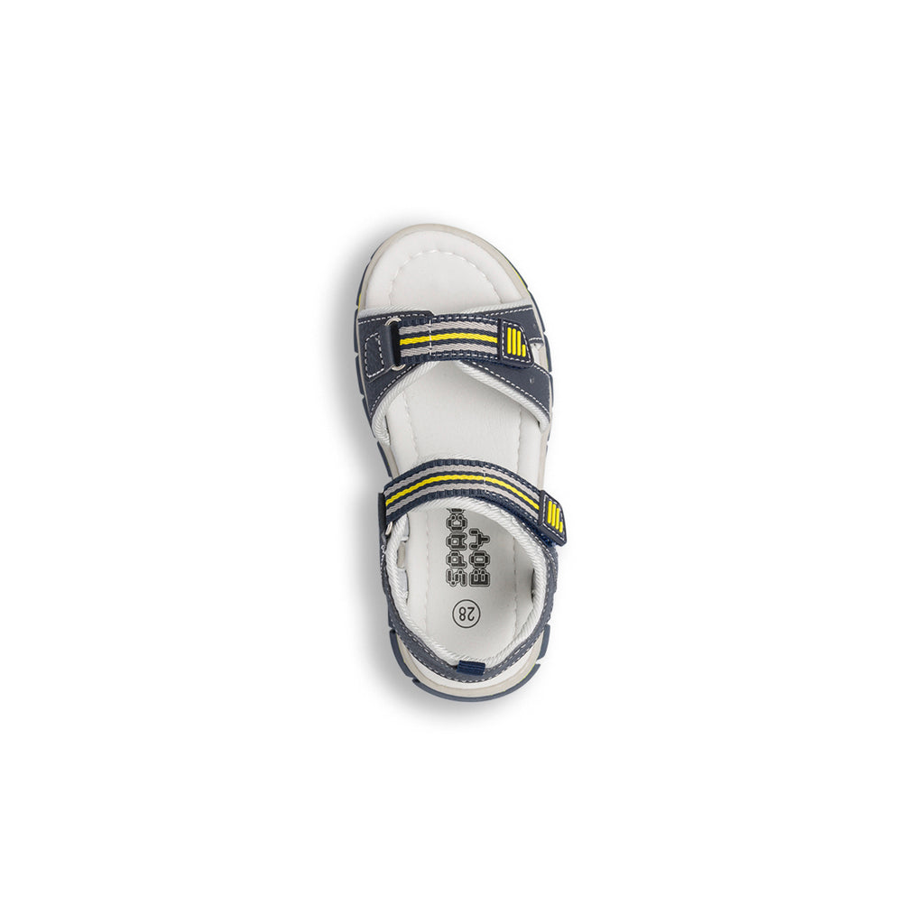 Sandali blu e gialli da bambino Space Boy