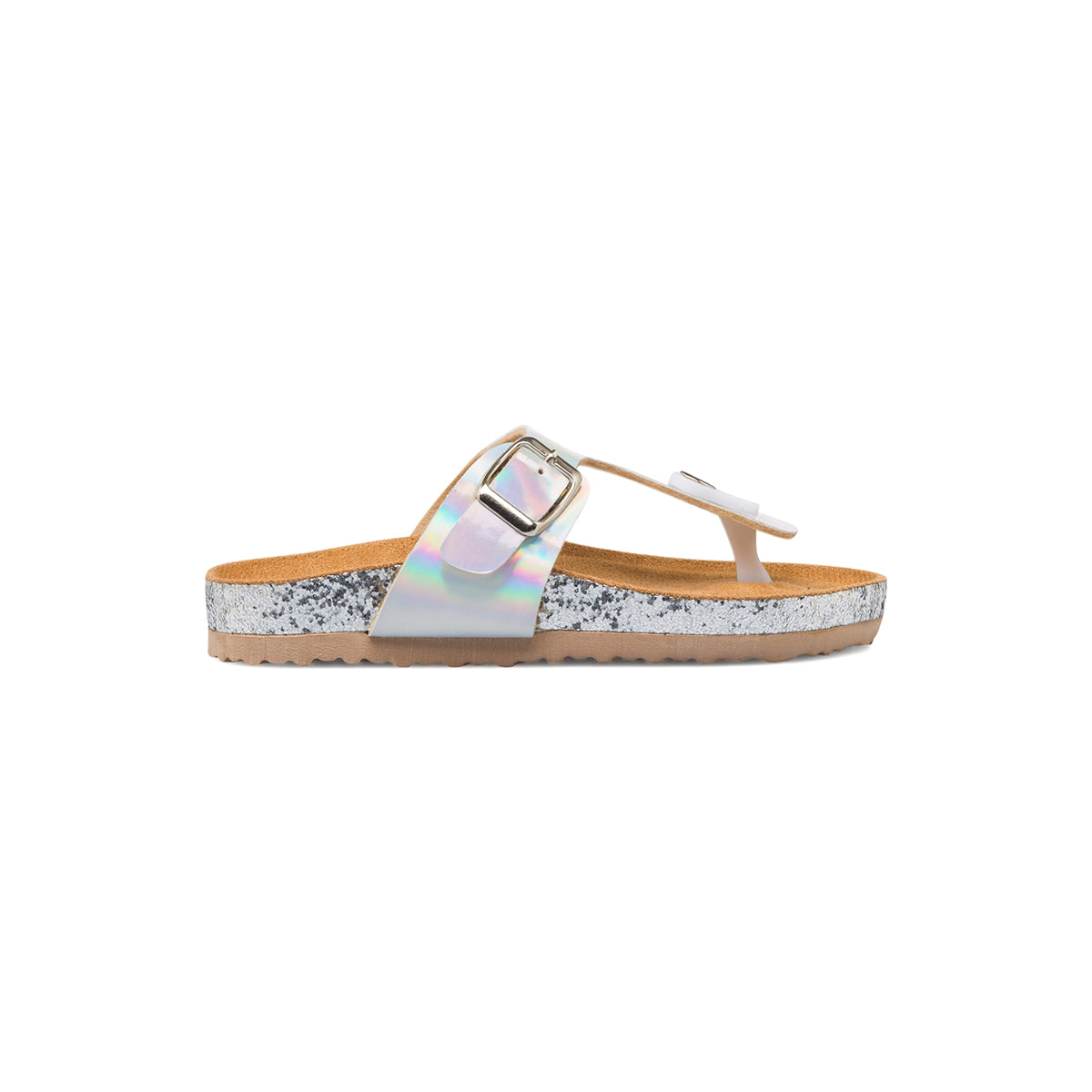 Sandali La Modeuse Con Flange Iridescenti, Strass E Floreali – Tacco Basso Con Perle E Gioielli