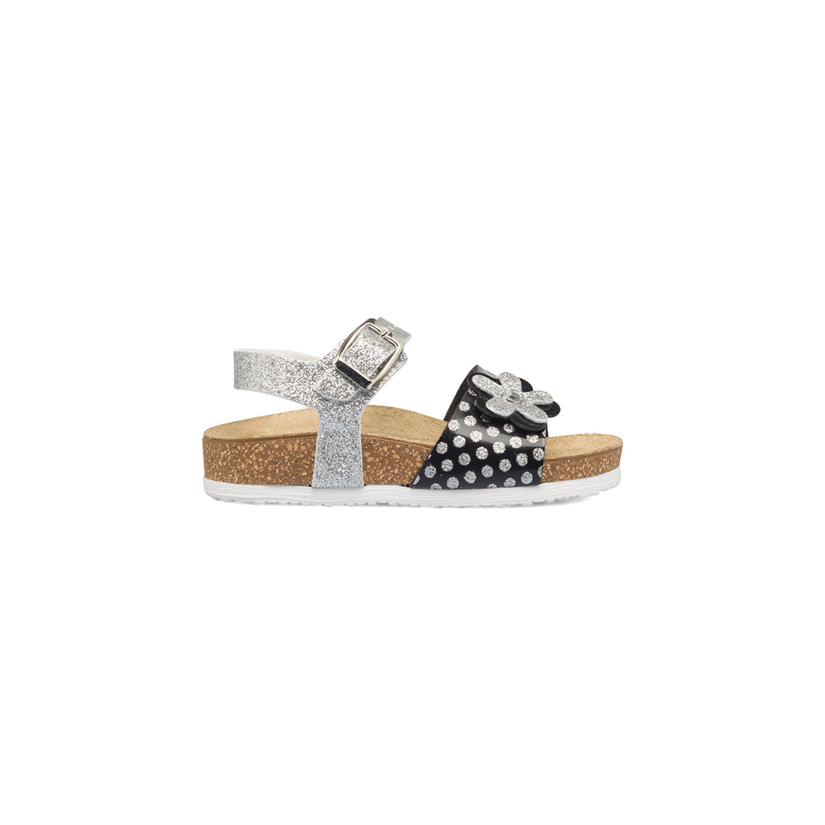 Sneakers bianche da bambina con dettagli glitterati argento Enrico Coveri Sneakers bianche da bambina con dettagli glitterati argento Enrico Coveri