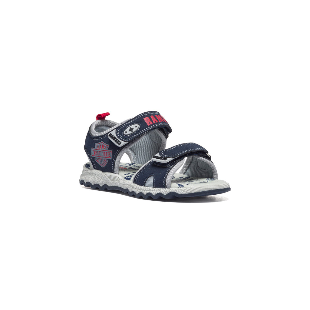 Sandali blu e grigi con chisure in velcro Rams 23