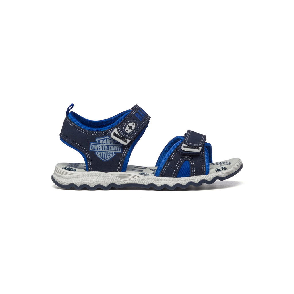 Sandali blu navy con cuciture a contrasto Rams 23
