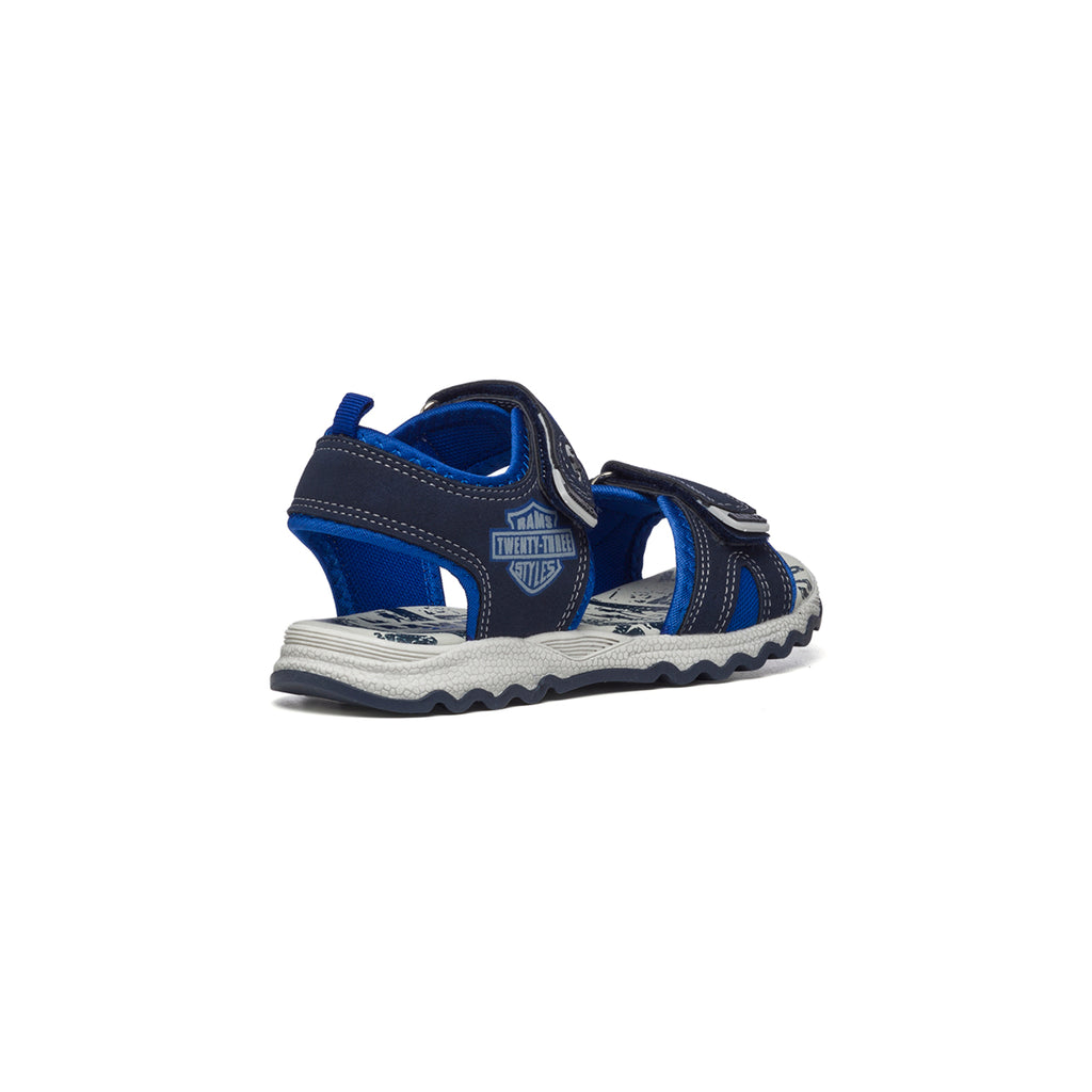 Sandali blu navy con cuciture a contrasto Rams 23