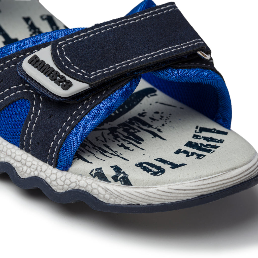 Sandali blu navy con cuciture a contrasto Rams 23